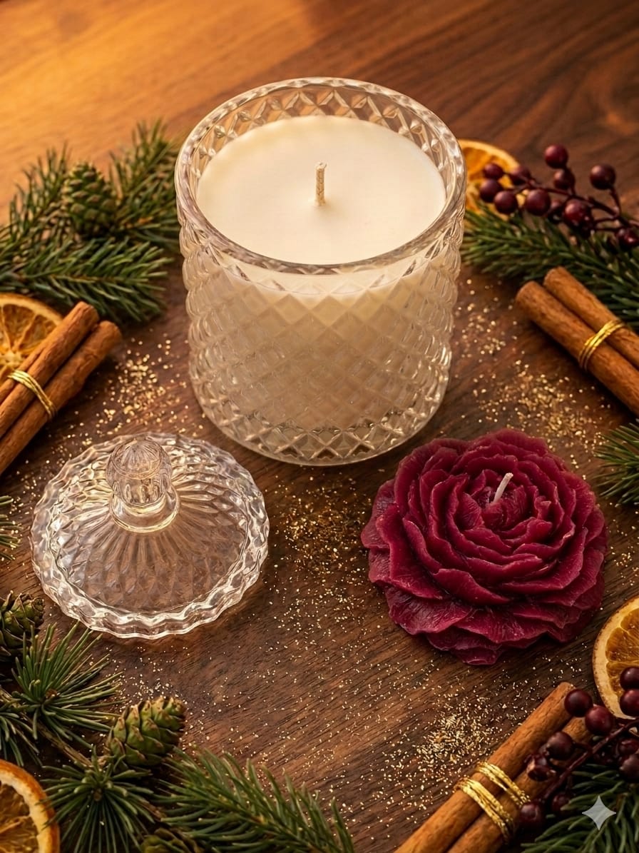 Glow & Grace Candle Gift Set | Beautiful Scented Gift – Candles & Fragrances on Brown Living™. SKU: SN25105. Img 4.