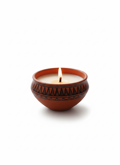 Glow of Mithila - Handcrafted Soy Wax Candle – Candles & Fragrances on Brown Living™. SKU: MBBHSCSMMC01. Img 2.
