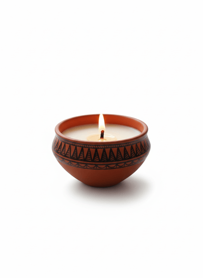 Glow of Mithila - Handcrafted Soy Wax Candle – Candles & Fragrances on Brown Living™. SKU: MBBHSCSMMC01. Img 2.