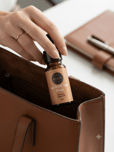 Go With The Flow Essential Oil Blend | PMS, Mood Swings Support | 10ml – Essential Oils on Brown Living™. SKU: BGGWTF001. Img 3.