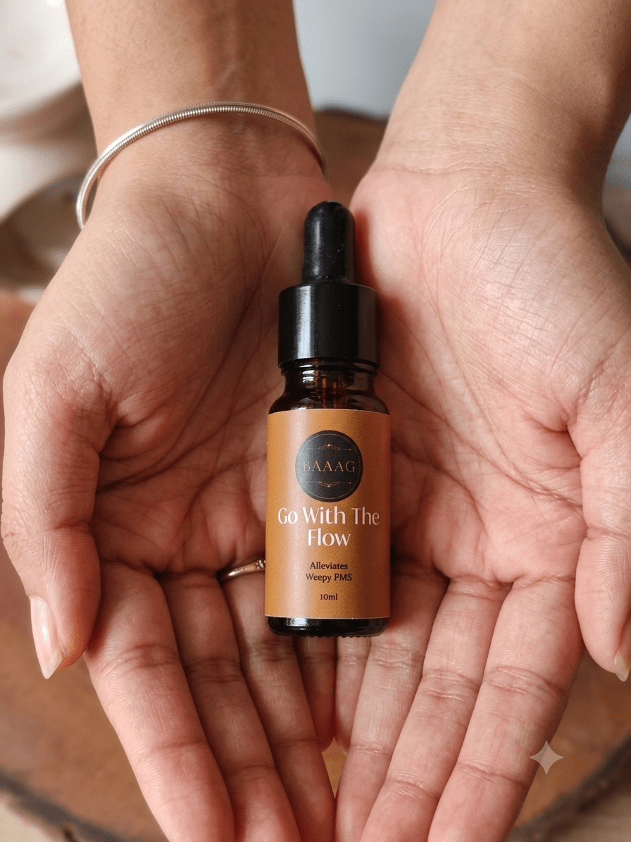 Go With The Flow Essential Oil Blend | PMS, Mood Swings Support | 10ml – Essential Oils on Brown Living™. SKU: BGGWTF001. Img 1.