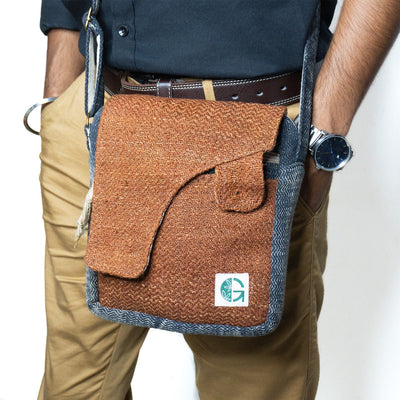 Goku Multipurpose Crossbody Bag | Compact Casual Sling Bag for Daily – Womens Handbag on Brown Living™. SKU: OGSBGGK0502. Img 6.
