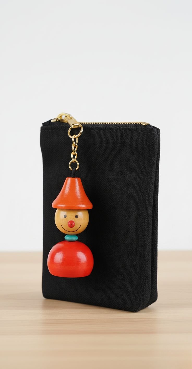 Gokul Key Buddies - Channapatna Wooden Keychains – Travel Accessories on Brown Living™. SKU: CPKRKCMDMC01. Img 3.