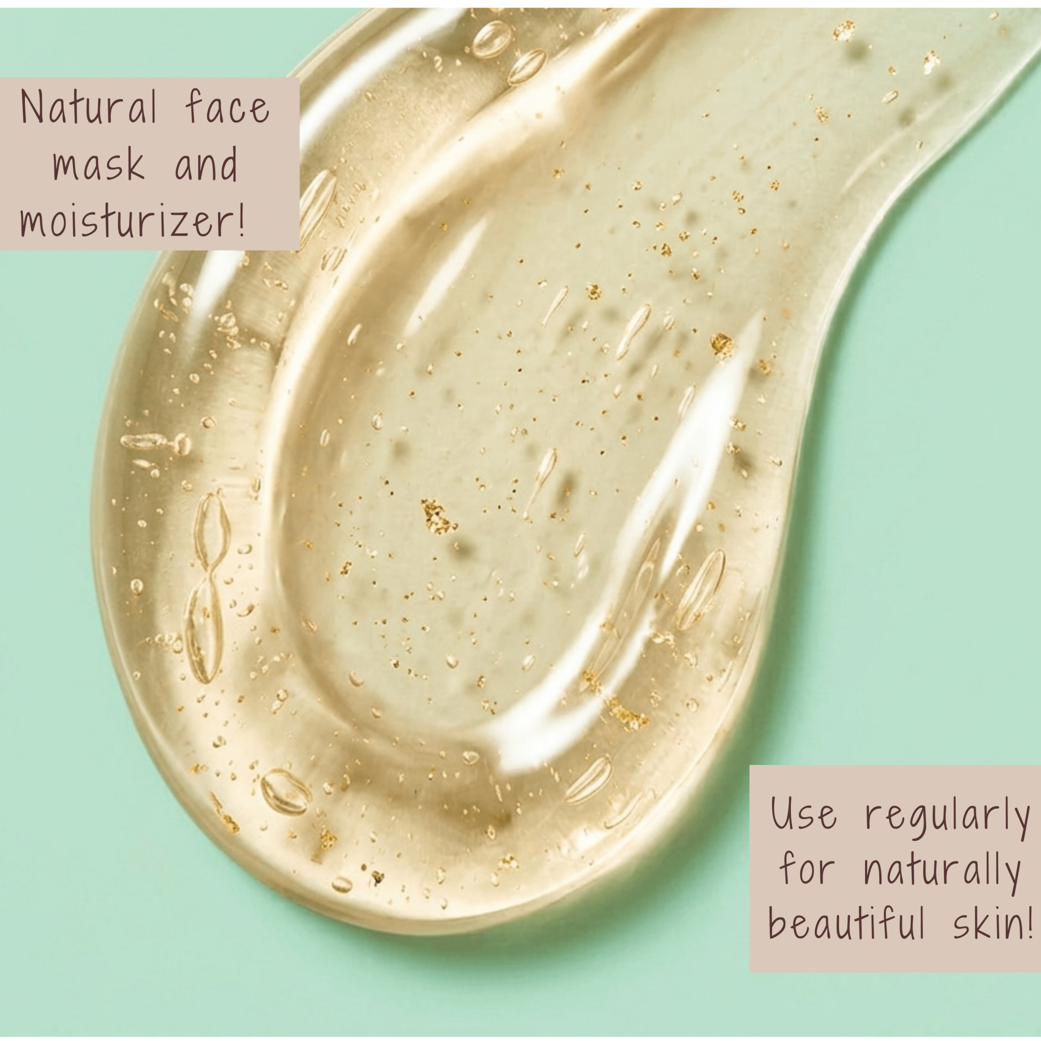 Gold Dust Face Gel | Hydrating & Brightening Face Gel For Glowing Skin – Lotions & Moisturizers on Brown Living™. SKU: MM-GDFK. Img 4.