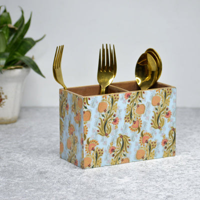 Gold Foil MDF Cutlery Holder – Kitchen Organizers on Brown Living™. SKU: MJ00093TAN. Img 6.