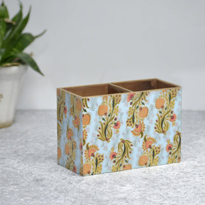 Gold Foil MDF Cutlery Holder – Kitchen Organizers on Brown Living™. SKU: MJ00093TAN. Img 7.