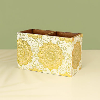 Gold Foil MDF Cutlery Holder – Kitchen Organizers on Brown Living™. SKU: MJ00093TAX. Img 9.