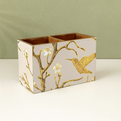 Gold Foil MDF Cutlery Holder – Kitchen Organizers on Brown Living™. SKU: MJ00148TA. Img 14.