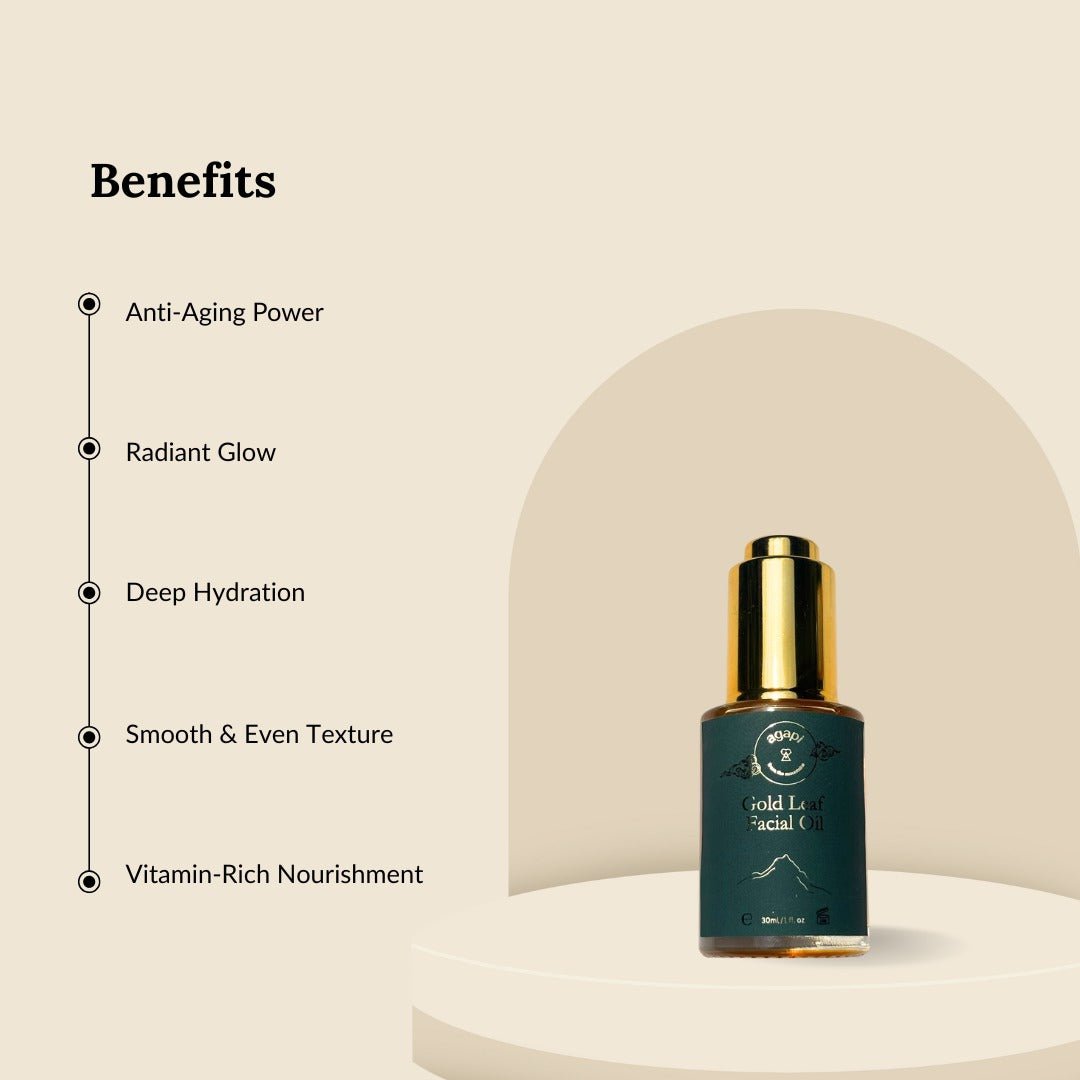 Gold Leaf Facial Oil - 30ml – Face Oil by Agapi available on Brown Living™. . SKU: GLFO - 01_24BL43. Img 2.