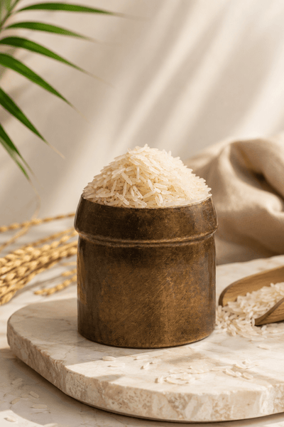 Golden Sella Basmati Rice 1kg – Premium Long Grain Parboiled Rice – Cooking & Baking Supplies on Brown Living™. SKU: I00005. Img 6.