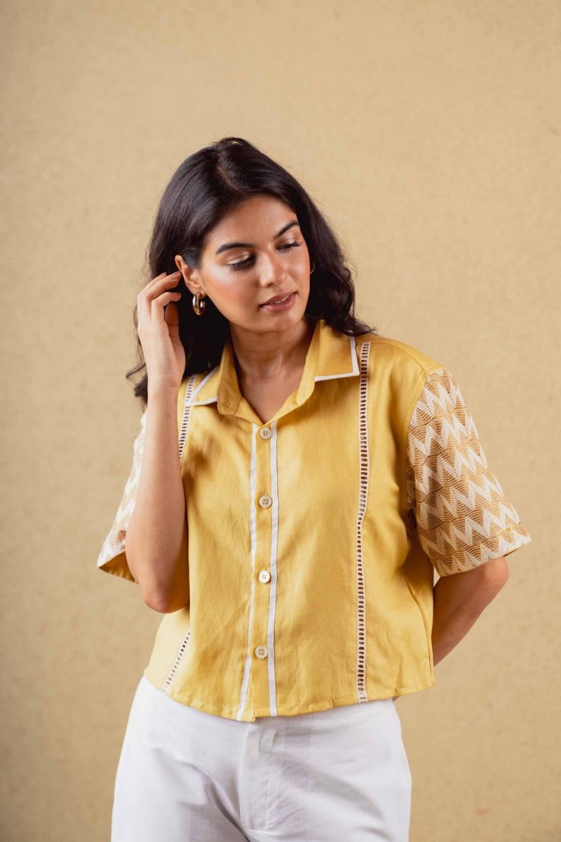 Golden Shirt - Mustard - Hemp Tencel | Verified Sustainable by Brown Living™