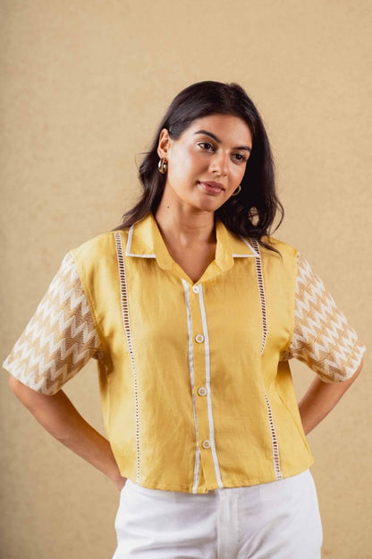 Golden Shirt - Mustard - Hemp Tencel | Verified Sustainable by Brown Living™