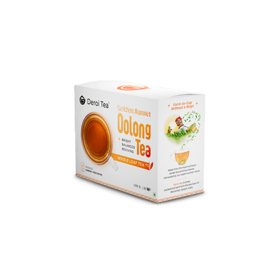 Golden Sunset Oolong Tea | Premium Whole Leaf | Assam Fresh | 100 gm – Tea on Brown Living™. SKU: DTO100. Img 4.