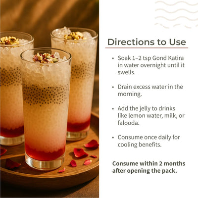 Gond Katira | Natural Cooling Gum | Supports Digestion | 200g – Health & Energy Drinks by Ecotyl available on Brown Living™. . SKU: ECOTYL00033. Img 4.