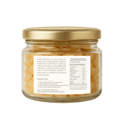 Gond Katira | Natural Cooling Gum | Supports Digestion | 200g – Health & Energy Drinks by Ecotyl available on Brown Living™. . SKU: ECOTYL00033. Img 6.