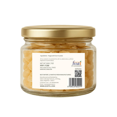 Gond Katira | Natural Cooling Gum | Supports Digestion | 200g – Health & Energy Drinks by Ecotyl available on Brown Living™. . SKU: ECOTYL00033. Img 7.