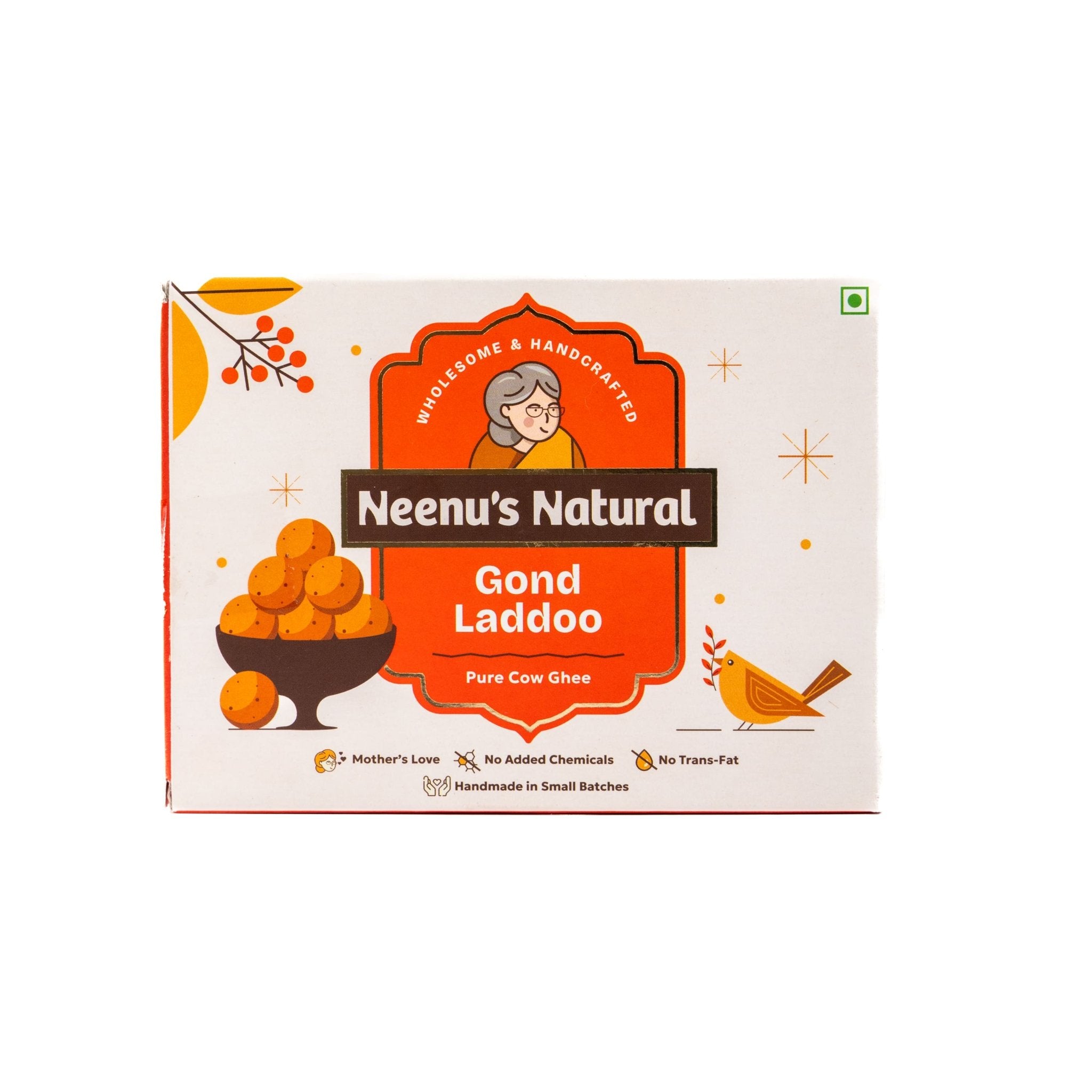 Gond Ke Laddoo | Nutritious Ayurvedic Energy Laddoo for Health – Sweets on Brown Living™. SKU: NN_18. Img 1.