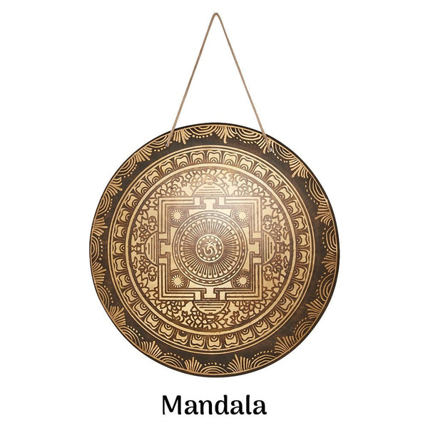 Gong - Etched - Mandala - 20inches | Verified Sustainable by Brown Living™