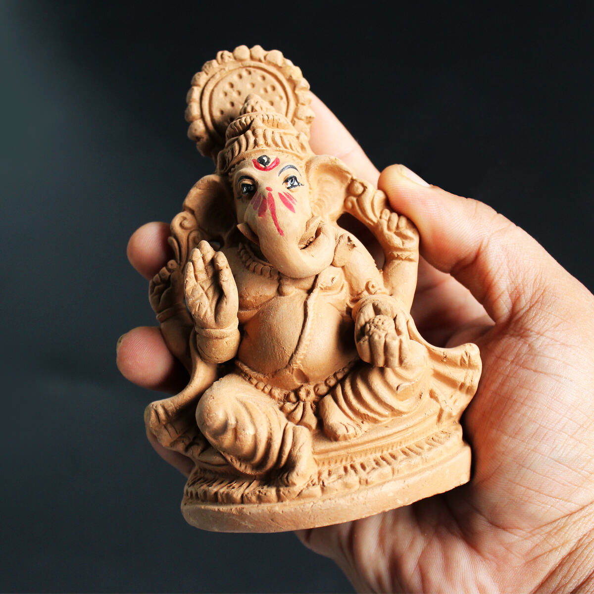 Little Ganesh gift (Puja kit) | Eco - friendly Ganesha Idol | Verified Sustainable by Brown Living™