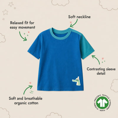 Grape Slush Unisex Tee-100% Cotton, Dye Free & Dermatologist Reviewed – Kids T-Shirts on Brown Living™. SKU: KT02A-2-4Y. Img 10.