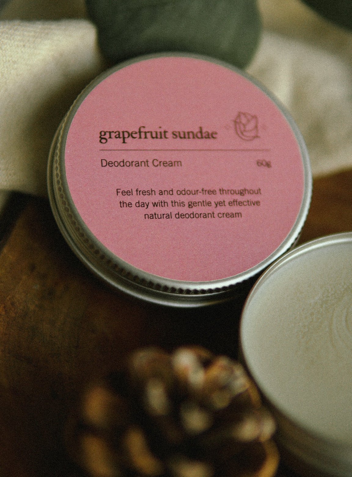 Grapefruit Sundae Natural Deodorant Cream | Verified Sustainable by Brown Living™