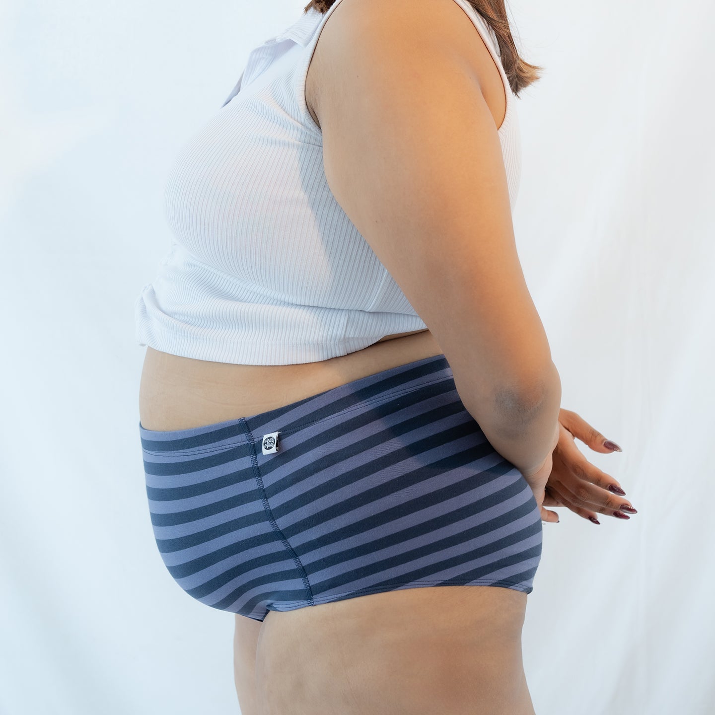 Grapes & Blueberries Boyshorts – Pack of 2 – Womens Accessories on Brown Living™. SKU: 004BAPeriwinkle - NavyXs. Img 5.