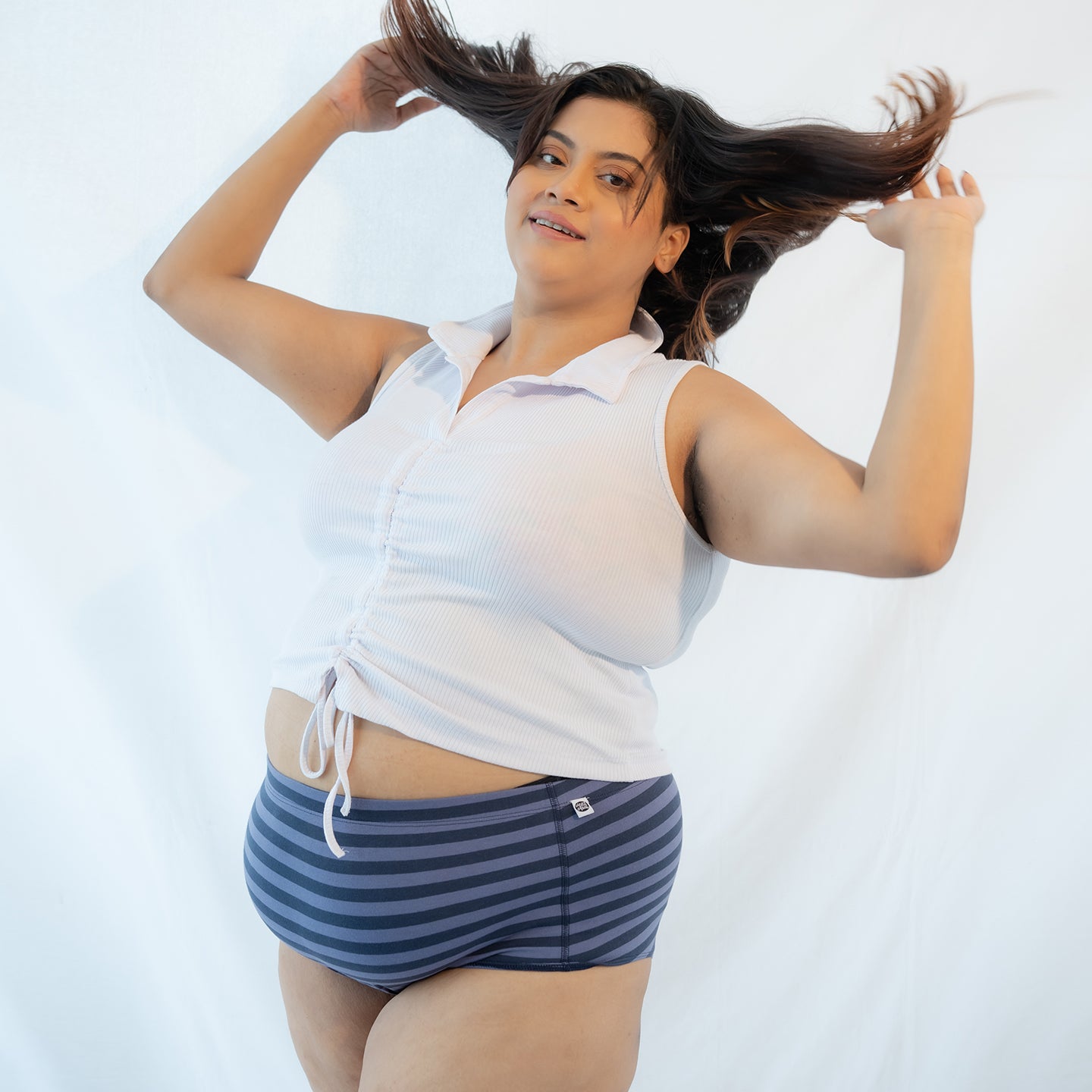 Grapes & Blueberries Boyshorts – Pack of 2 – Womens Accessories on Brown Living™. SKU: 004BAPeriwinkle - NavyXs. Img 6.