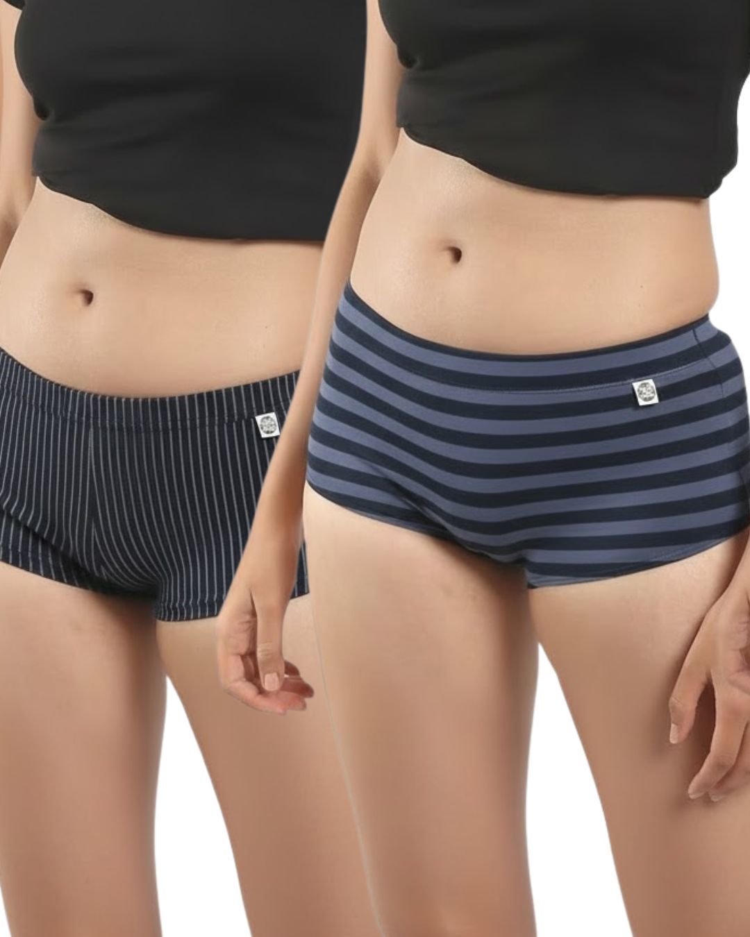 Grapes & Blueberries Boyshorts – Pack of 2 – Womens Underwear on Brown Living™. SKU: 004BAPeriwinkle-NavyXs. Img 1.