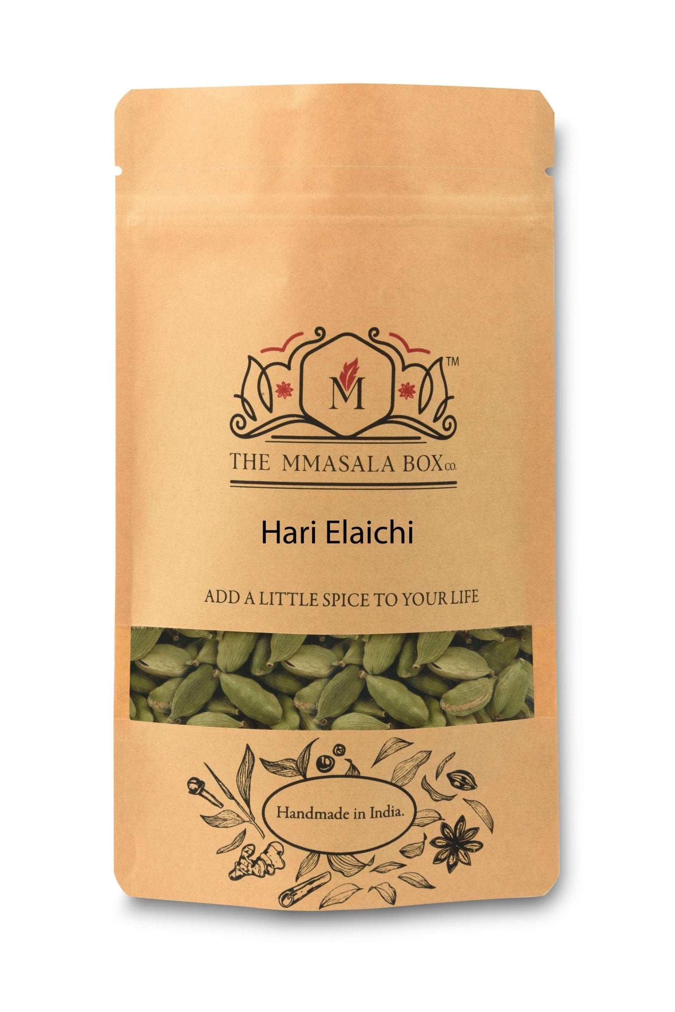 Green Cardamom (Elaichi) – Premium Aromatic Spice for Sweet & Savory – Seasonings & Spices on Brown Living™. SKU: 00H. Img 1.