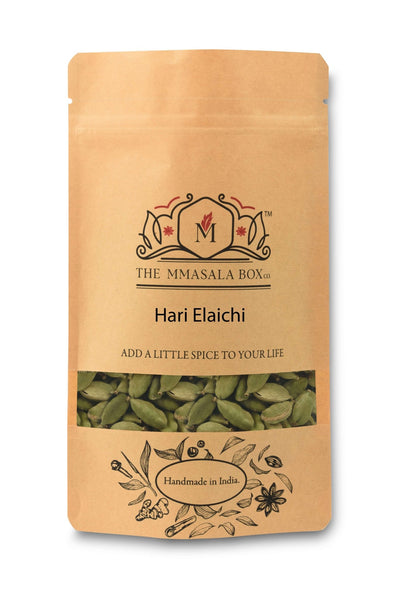Green Cardamom (Elaichi) – Premium Aromatic Spice for Sweet & Savory – Seasonings & Spices on Brown Living™. SKU: 00H. Img 1.