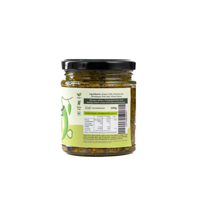 Green Chilli Mustard Pickle | Spicy & Tangy Indian Condiment – Pickles & Chutney on Brown Living™. SKU: NN_04. Img 4.