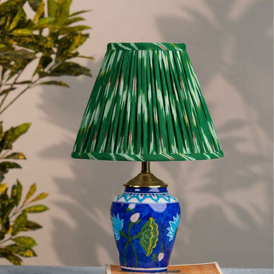 Green Ikat Empire Lampshade – Lamps & Lighting by Inara Home available on Brown Living™. M . SKU: IHLS0022 - M. Img 1.