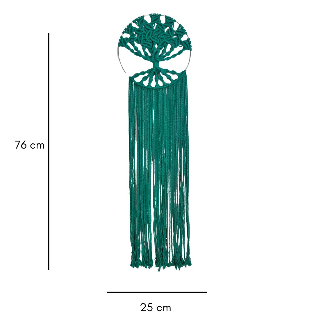 Green Macrame Tree of Life | Verified Sustainable by Brown Living™