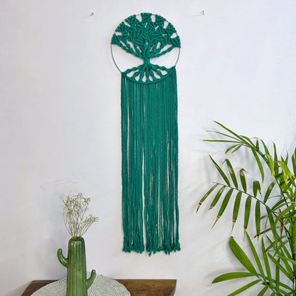 Green Macrame Tree of Life | Verified Sustainable by Brown Living™