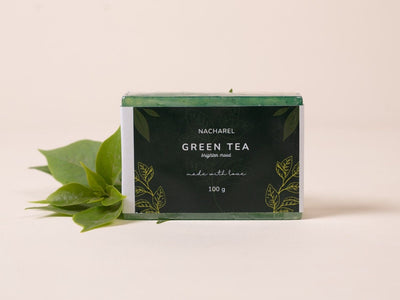 Green Tea Soap 100g | Refreshing Herbal Bathing Bar – Body Soap on Brown Living™. SKU: NCH03. Img 1.