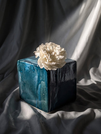 Groove Vase | Handcrafted Ceramic Vase – Vases on Brown Living™. SKU: GRVSE. Img 2.