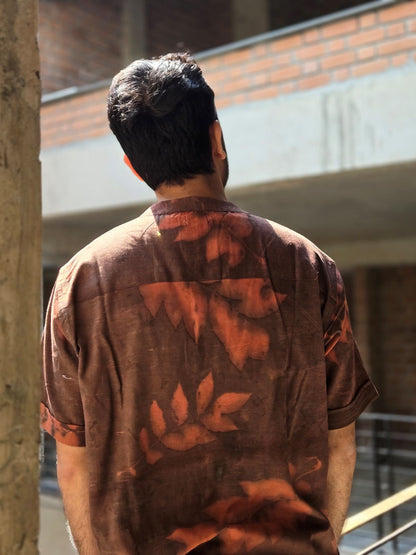 Grove Handwoven Khadi Cotton Shirt for Everyday Comfort – Men Shirt on Brown Living™. SKU: GS0402. Img 5.
