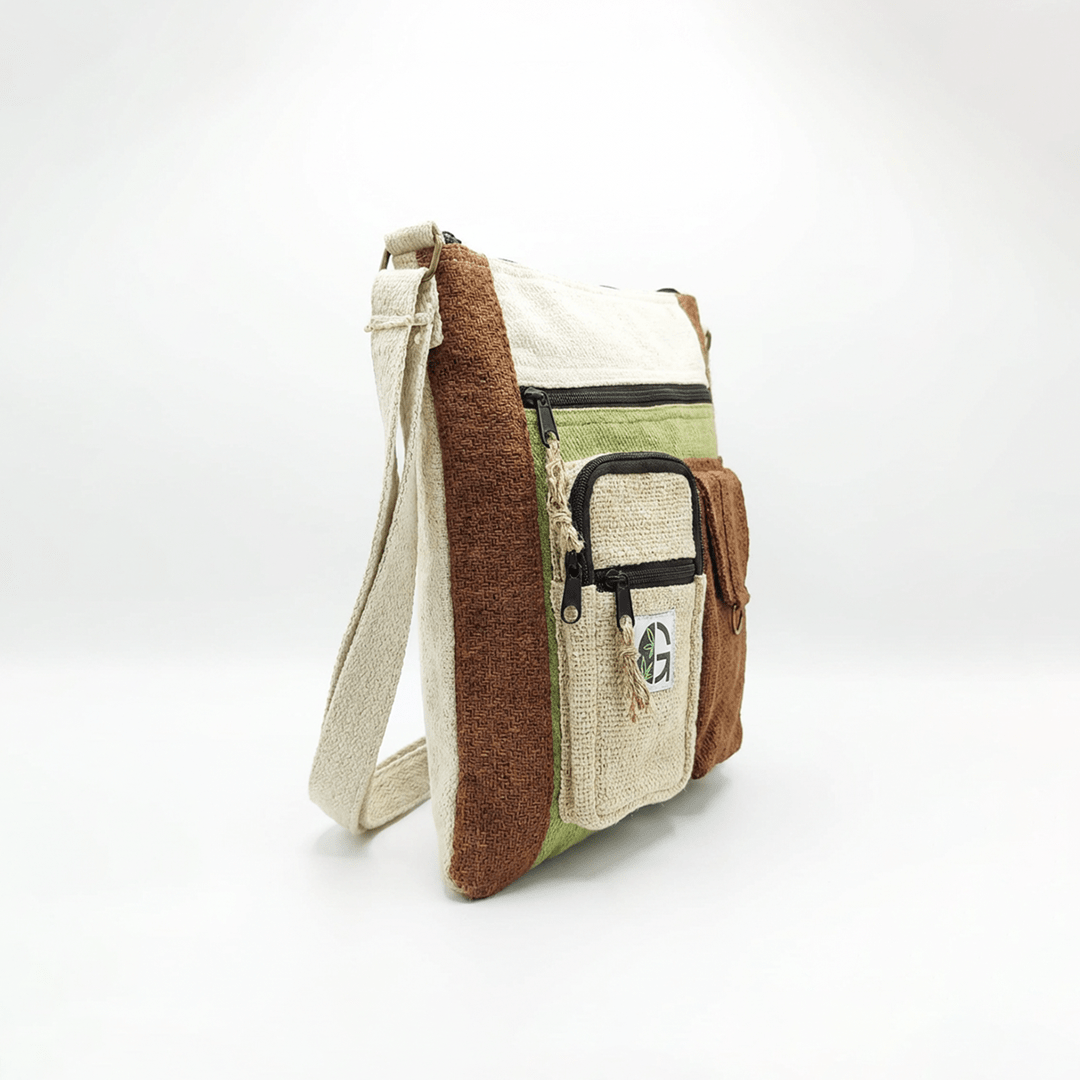 Grove Hemp Bag | Eco Friendly Sustainable Everyday Sling Bag – Womens Handbag on Brown Living™. SKU: OGSBGHC05. Img 2.