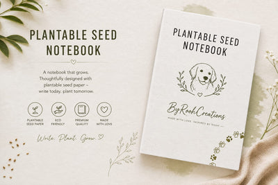 Grow Notes Plantable Seed Paper Notebook | Eco-Friendly Diary – Notebooks & Notepads on Brown Living™. SKU: BRC-ECO-PSN-01. Img 4.