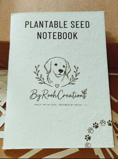 Grow Notes Plantable Seed Paper Notebook | Eco-Friendly Diary – Notebooks & Notepads on Brown Living™. SKU: BRC-ECO-PSN-01. Img 1.