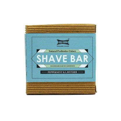 All Natural Probiotics Shave Bar - Peppermint & Lavender | Verified Sustainable by Brown Living™