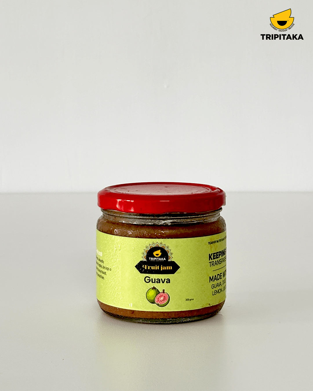 Guava Jam | Date - Sweetened Fruit Spread | 300g – Jams & Spreads on Brown Living™. SKU: TP-JM-GJ. Img 1.