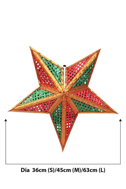 Guiding Star – Handcrafted With Bamboo | Christmas Ornament – Home Decor on Brown Living™. SKU: BTDE-745_small. Img 2.