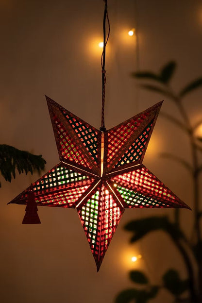 Guiding Star – Handcrafted With Bamboo | Christmas Ornament – Home Decor on Brown Living™. SKU: BTDE-745_small. Img 1.