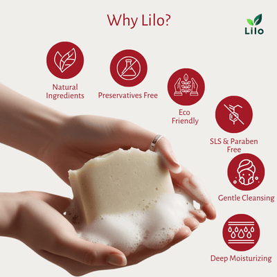 Gulab Bar Soap for Dry Skin with Mango Butter & Rose Extracts – Body Soap on Brown Living™. SKU: S10015. Img 4.