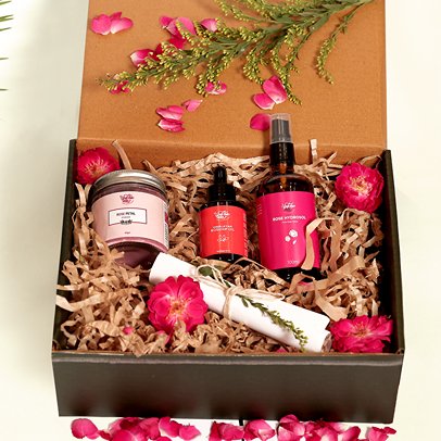 Gulab Gift Hamper | Made with Organic Flowers | Verified Sustainable by Brown Living™