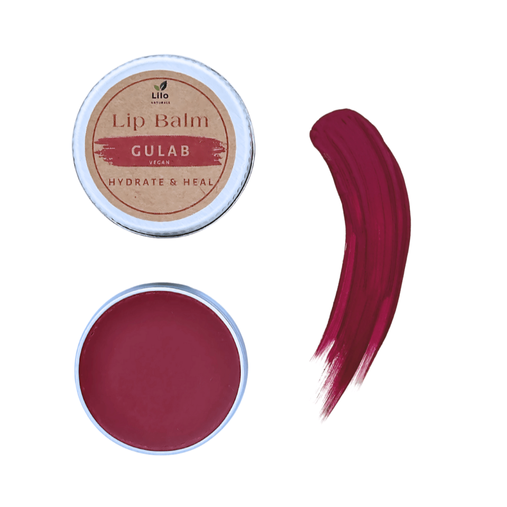 Gulab Lip Balm | For Pigmented & Chapped Lips – Lip Balms by Lilo Naturals available on Brown Living™. Pack Of 1 . SKU: SKU00001 - 1. Img 1.