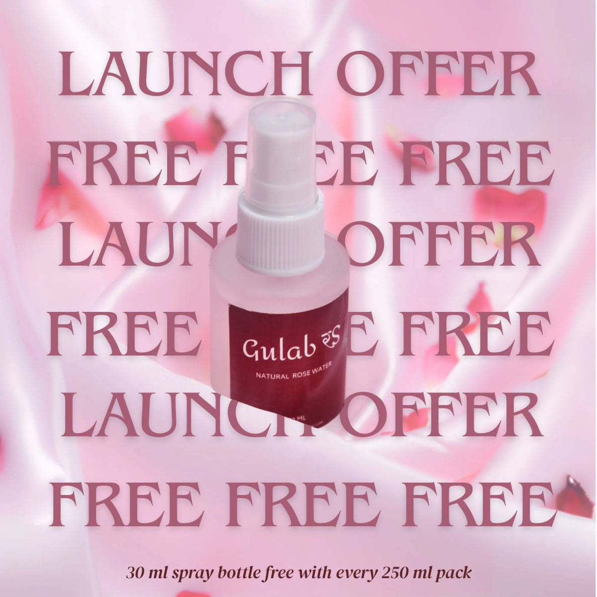 Gulab Ras – 100% Natural Rose Water | Preservative and Alcohol – Face Cleanser by Pravaah India available on Brown Living™. 50ml . SKU: PRAWEL02. Img 4.
