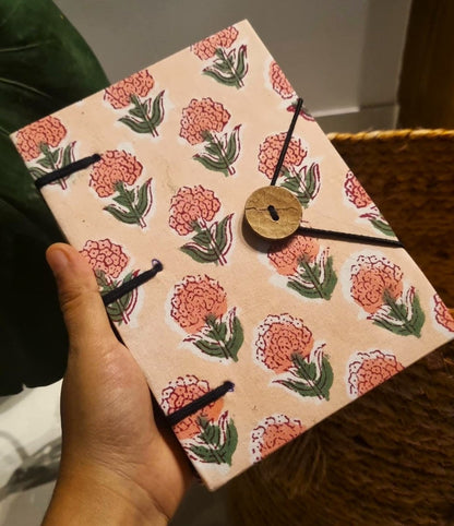 Gulabi Fabric Handmade Diary – Notebooks & Notepads by Kauseyah available on Brown Living™. . SKU: kj19. Img 1.