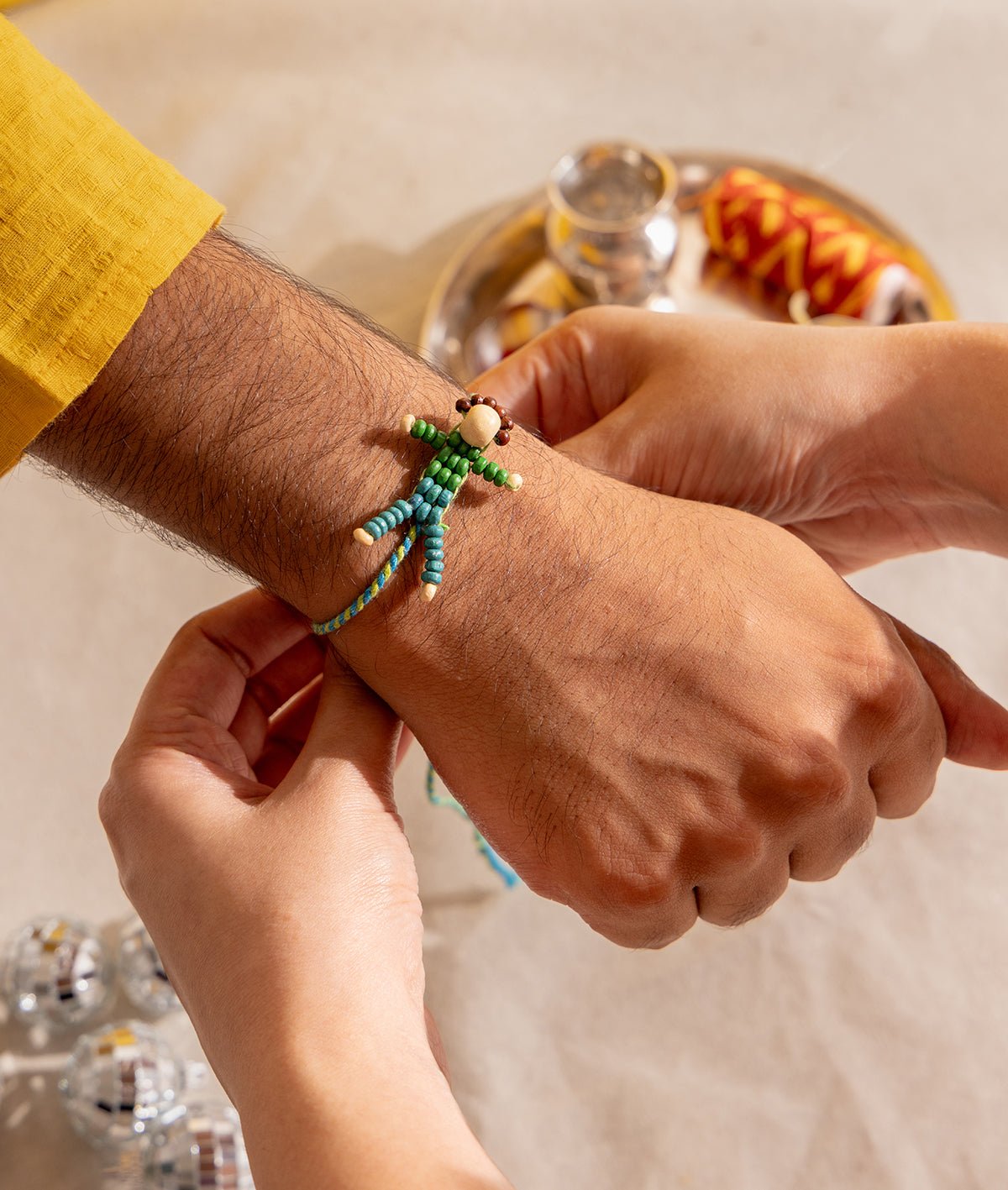 Gulmeher Disco Deewane Boy Rakhi | Handmade Designer Rakhi for Boys – Rakhi on Brown Living™. SKU: GUL-06. Img 2.